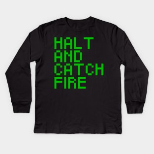 Halt And Catch Fire Kids Long Sleeve T-Shirt